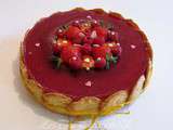 Entremet fraise - framboise et citron