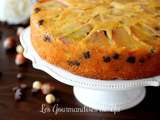 Gâteau aux poires, chocolat et noisettes