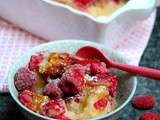 Clafoutis aux mirabelles et framboises |