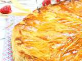 Galette des rois à la crème d'amande et framboise curd |