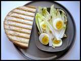 Croque et salade d'endive