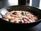 Risotto aux blettes rouges