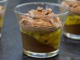 Chok’banane de Christophe Michalak ( verrine chocolat fruits exotiques)