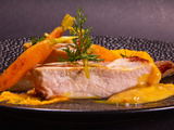 Côtes de porc basse température, carotte et sauce orange et miso (recette basse température)