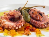 Salade de poulpe méditérranéenne ( recette sous vide basse température)