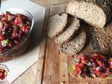 Tartare de tomates et haricots rouges