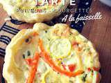 Tarte poivrons courgettes a la faisselle