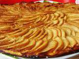 Tarte fine aux pommes et creme d'amande parfumee