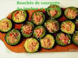 Bouchées de courgette au jambon et gruyère