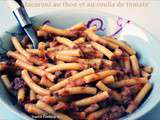 Macaroni au thon et coulis de tomate