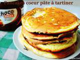 Pancakes fourré à la pâte à tartiner