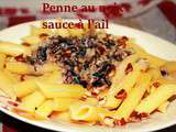 Penne au noix sauce à l'ail