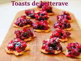 Toasts à la betterave #Noël