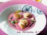 Octobre rose : Noix de Saint Jacques sauce rose