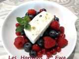 Parfait glacé au sirop d'érable et fruits rouges
