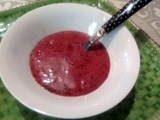 Vinaigrette aux myrtilles et vinaigre de framboises de Christine