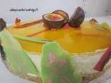 Bavarois fruits de la passions sans cuisson