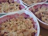 Crumble aux pommes et fruits rouge