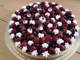 Tarte framboises myrtilles