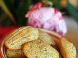 Madeleines au thé vert verveine et au jus d'orange