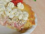 Tarte fraise-rhubarbe et sa chantilly lemon curd