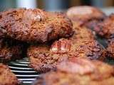 Cookies aux amandes, noix de pécan et chocolat sans gluten ni produits laitiers