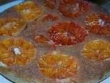 Gâteau tatin à l'orange sanguine et à l'amande