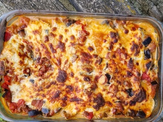 Lasagnes végétariennes aux aubergines et tomates