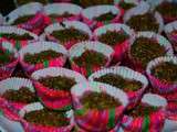 Mignardises à la pistache et au chocolat sans gluten ni produits laitiers