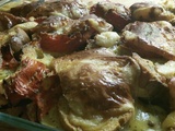 Pain perdu de tomates et courgettes