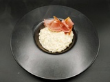 Risotto au Roquefort et jambon cru