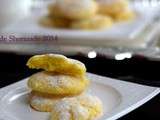 Biscuits craquelés au citron et à la noix de coco