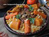 Couscous algérien à l’agneau et aux courges