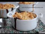 Crumble poires-pommes au chocolat