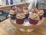 Cupcakes au ferrero rocher et nutella