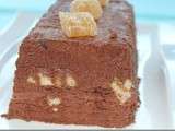 Dessert terrine fondante chocolat-gingembre