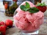 Glace à la fraise