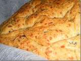 Pain italien - fougasse aux olives