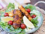 Poulet tikka en brochettes