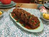 Roulé de viande aux légumes, recette légère en gras