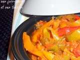 Tajine aux poivrons et aux tomates