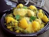 Tajine de poulet aux pommes de terre et haricots verts