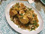 Tajine de poulet ballotins poulet abricots