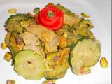 Veau aux courgettes et aux pistaches