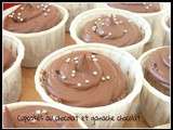 Cupcakes au chocolat et ganache chocolat