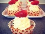 Cupcakes aux fraises