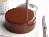 Glacage miroir au chocolat