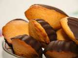 Madeleines chocolat-orange