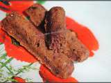 Fingers-financiers chocolat / framboises