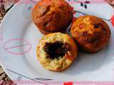 Muffins banane au coeur de pate a tartiner